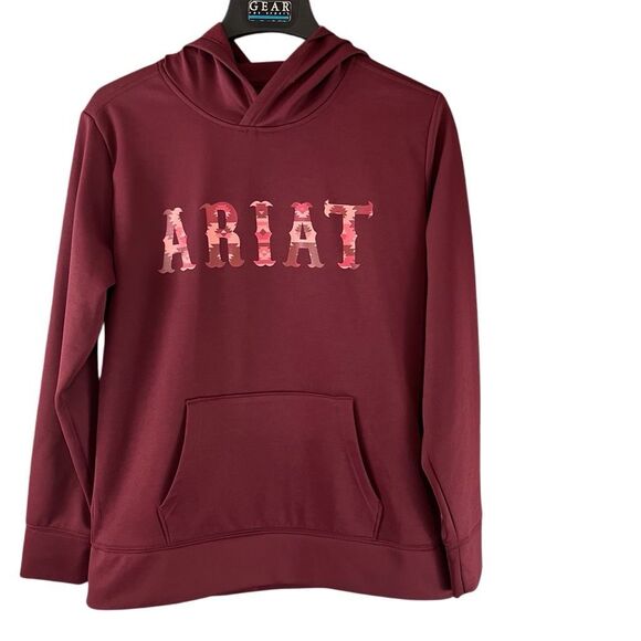 Ariat Ladies TEK Zinfandel Hoodie 10039815 Medium Pullover Sweatshirt Hooded - Picture 1 of 5